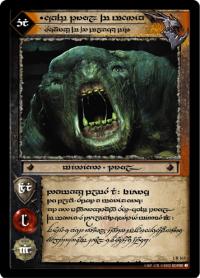 lotr tcg fellowship anthology cave troll of moria scourge of the black pit