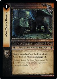 lotr tcg fellowship of the ring foils cave troll s hammer foil