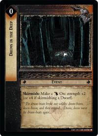lotr tcg fellowship of the ring foils drums in the deep foil