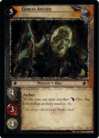 lotr tcg fellowship of the ring goblin archer