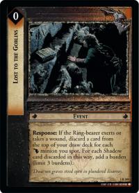 lotr tcg fellowship of the ring lost to the goblins