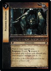 lotr tcg fellowship of the ring foils plundered armories foil