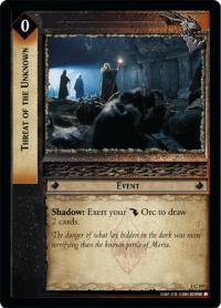 lotr tcg fellowship of the ring foils threat of the unknown foil