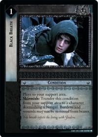 lotr tcg fellowship of the ring foils black breath foil