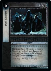 lotr tcg fellowship of the ring foils dark whispers foil