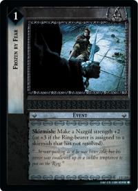 lotr tcg fellowship of the ring foils frozen by fear foil