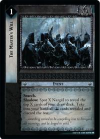 lotr tcg fellowship of the ring foils the master s will foil