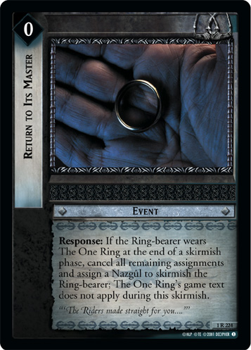 Return to Its Master (FOIL)