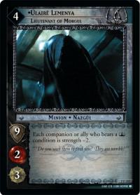 lotr tcg fellowship of the ring foils ulaire lemenya lieutenant of morgul foil