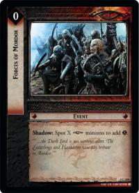 lotr tcg fellowship of the ring foils forces of mordor foil