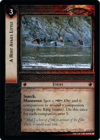 lotr tcg fellowship of the ring foils a host avails little foil