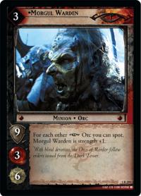 lotr tcg fellowship of the ring foils morgul warden foil