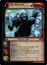 lotr tcg fellowship of the ring foils orc ambusher foil