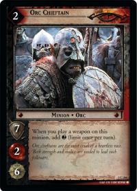 lotr tcg fellowship of the ring foils orc chieftain foil