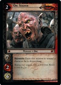 lotr tcg fellowship of the ring foils orc soldier foil