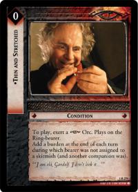 lotr tcg fellowship of the ring thin and stretched