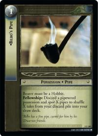 lotr tcg fellowship of the ring foils bilbo s pipe foil