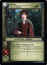 lotr tcg fellowship of the ring foils frodo son of drogo foil