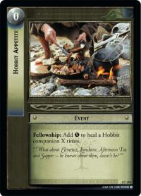 lotr tcg fellowship of the ring foils hobbit appetite foil