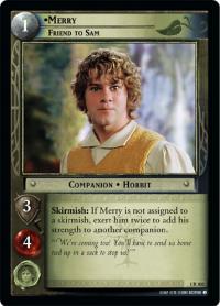 lotr tcg fellowship of the ring merry friend to sam