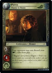 lotr tcg fellowship of the ring foils pippin friend to frodo foil