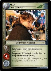 lotr tcg fellowship of the ring foils sam son of hamfast foil