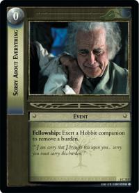 lotr tcg fellowship of the ring foils sorry about everything foil