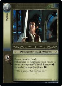 lotr tcg fellowship of the ring sting