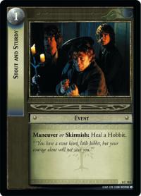 lotr tcg fellowship of the ring foils stout and sturdy foil