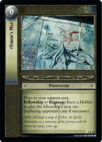 lotr tcg fellowship of the ring foils thror s map foil