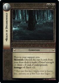 lotr tcg mines of moria realm of dwarrowdelf