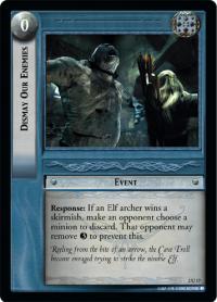 lotr tcg mines of moria foils dismay our enemies foil