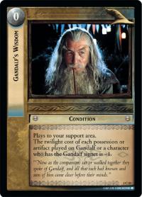 lotr tcg mines of moria foils gandalf s wisdom foil