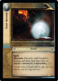 lotr tcg mines of moria foils staff asunder foil