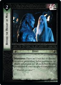 lotr tcg mines of moria foils beyond the height of men foil