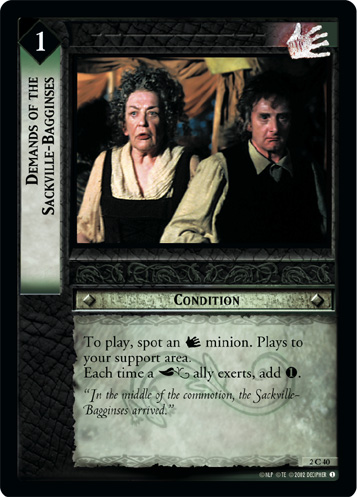 Demands of the Sackville-Bagginses (FOIL)