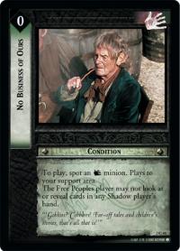 lotr tcg mines of moria foils no business of ours foil