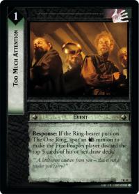 lotr tcg mines of moria foils too much attention foil