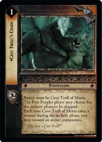 lotr tcg mines of moria foils cave troll s chain foil