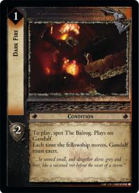 lotr tcg mines of moria foils dark fire foil