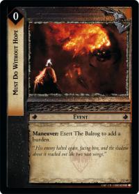 lotr tcg mines of moria foils must do without hope foil