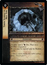 lotr tcg mines of moria foils throw yourself in next time foil