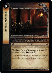 lotr tcg mines of moria foils troubled mountains foil