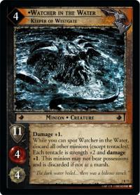 lotr tcg mines of moria watcher in the water keeper of westgate