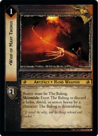 lotr tcg mines of moria foils whip of many thongs foil