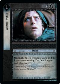 lotr tcg mines of moria wraith world