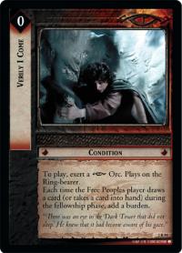 lotr tcg mines of moria foils verily i come foil