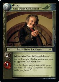 lotr tcg mines of moria foils bilbo baggins well spoken gentlehobbit foil