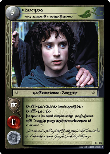Frodo, Reluctant Adventurer (Tengwar)