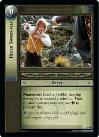 lotr tcg mines of moria foils hobbit sword play foil